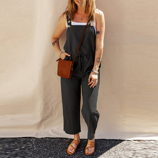 Camisole Jumpsuit Loose Sleeveless