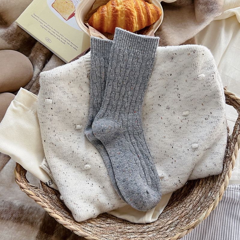 Stylish Personalized Womens Mid-calf Wool Socks