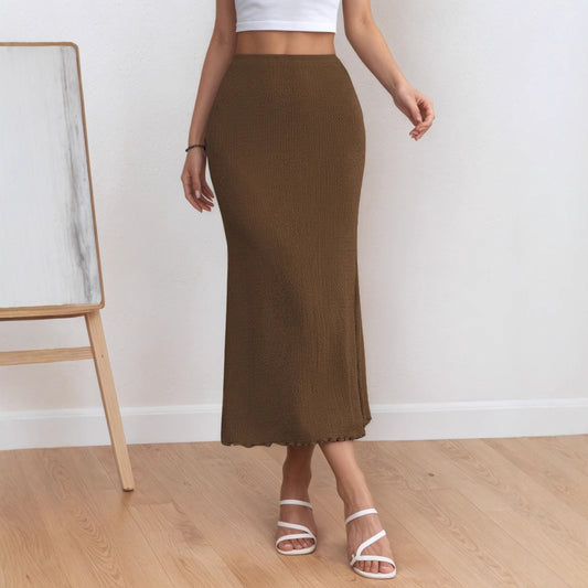 Elegant Sheath Mermaid Skirt Midi Skirt