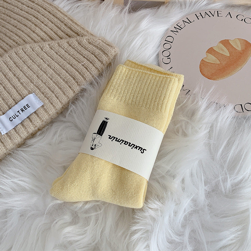 Warm, Stylish Long Socks For A Maillard-inspired Look