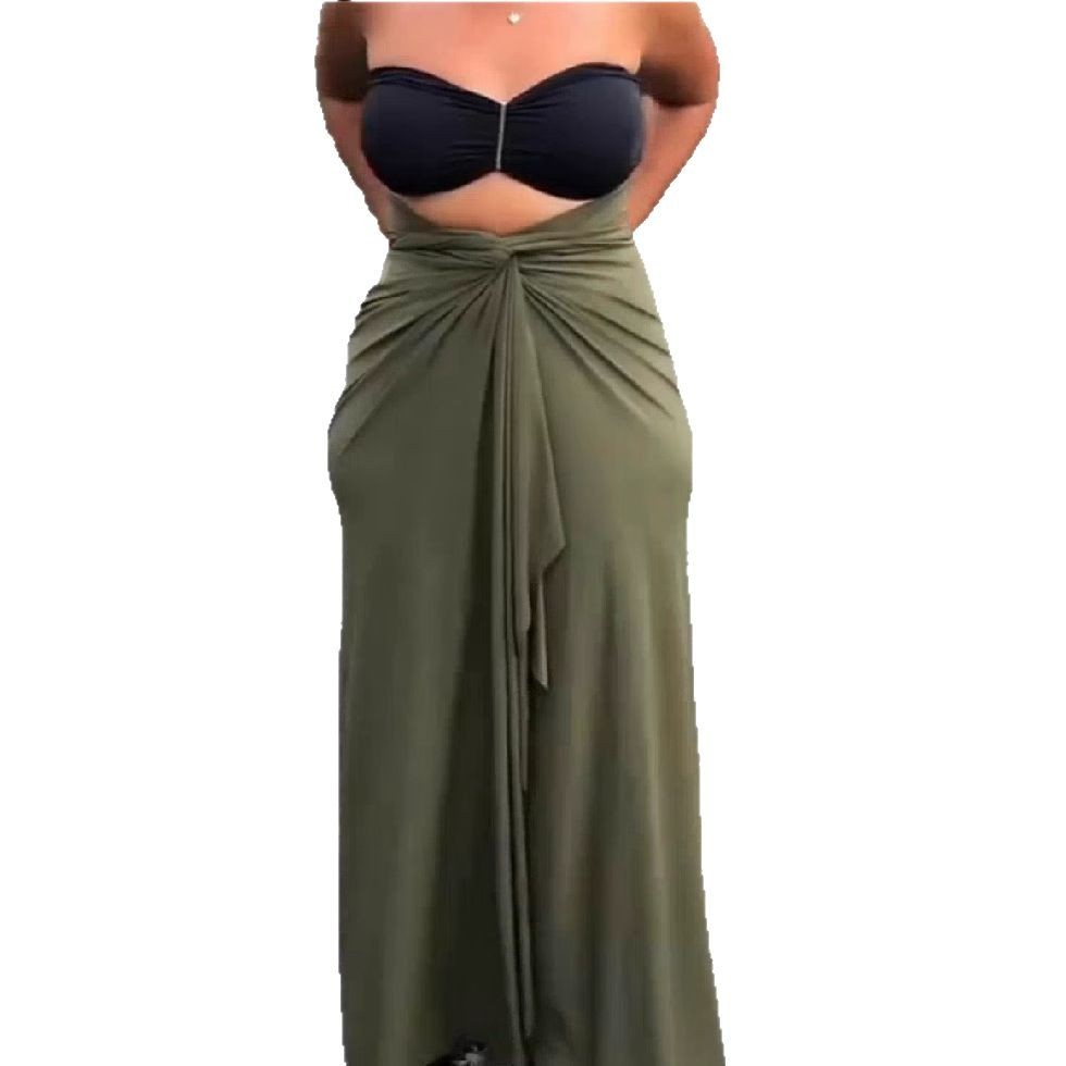 Tube Top Halter Backless Dress