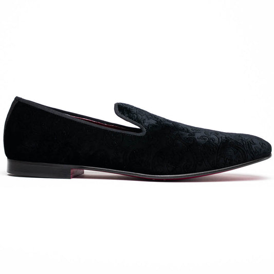 10-520-BLK FORMAL II Velvet Tuxedo Shoe, Black